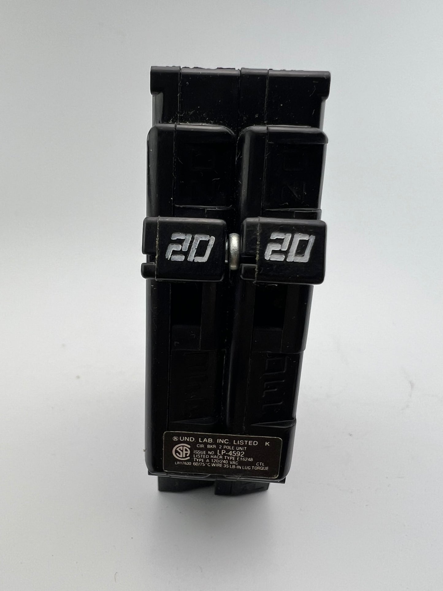 Challenger A220 20 Amp 2 Pole Type A Circuit Breaker 240V Crouse-Hinds C220 β NEW