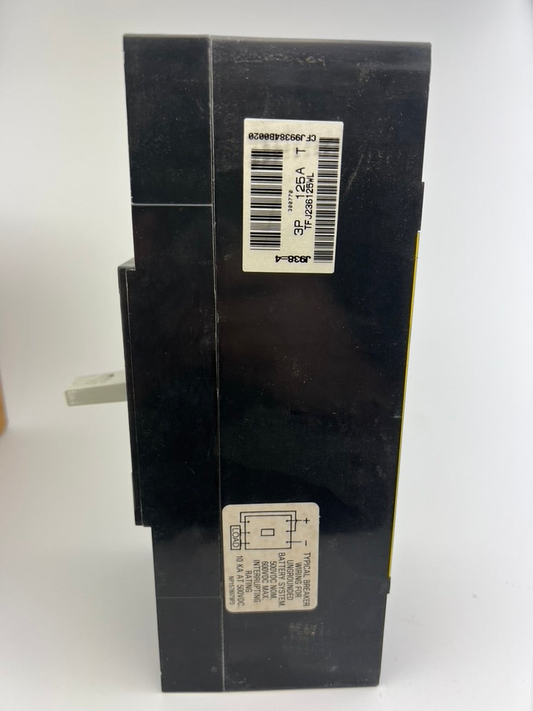 GE TFJ236125WL Circuit Breaker 125 Amp 3 Pole Type TFJ 600VAC 3P 125A *NEW