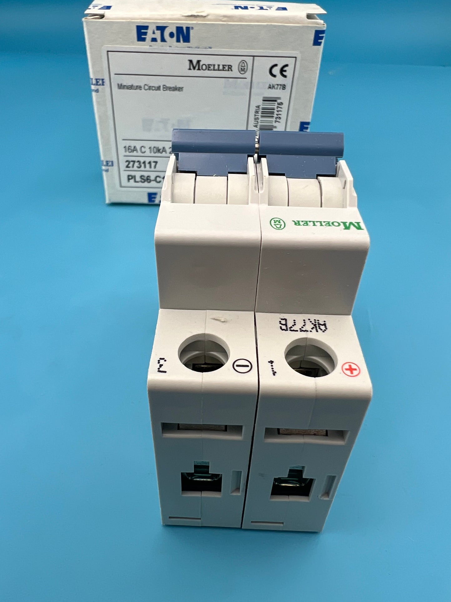 Eaton Moeller DC 2 Pole 16 Amp Breaker Solar Isolator PLS6-C16/2-DC-AU 10kA 220V