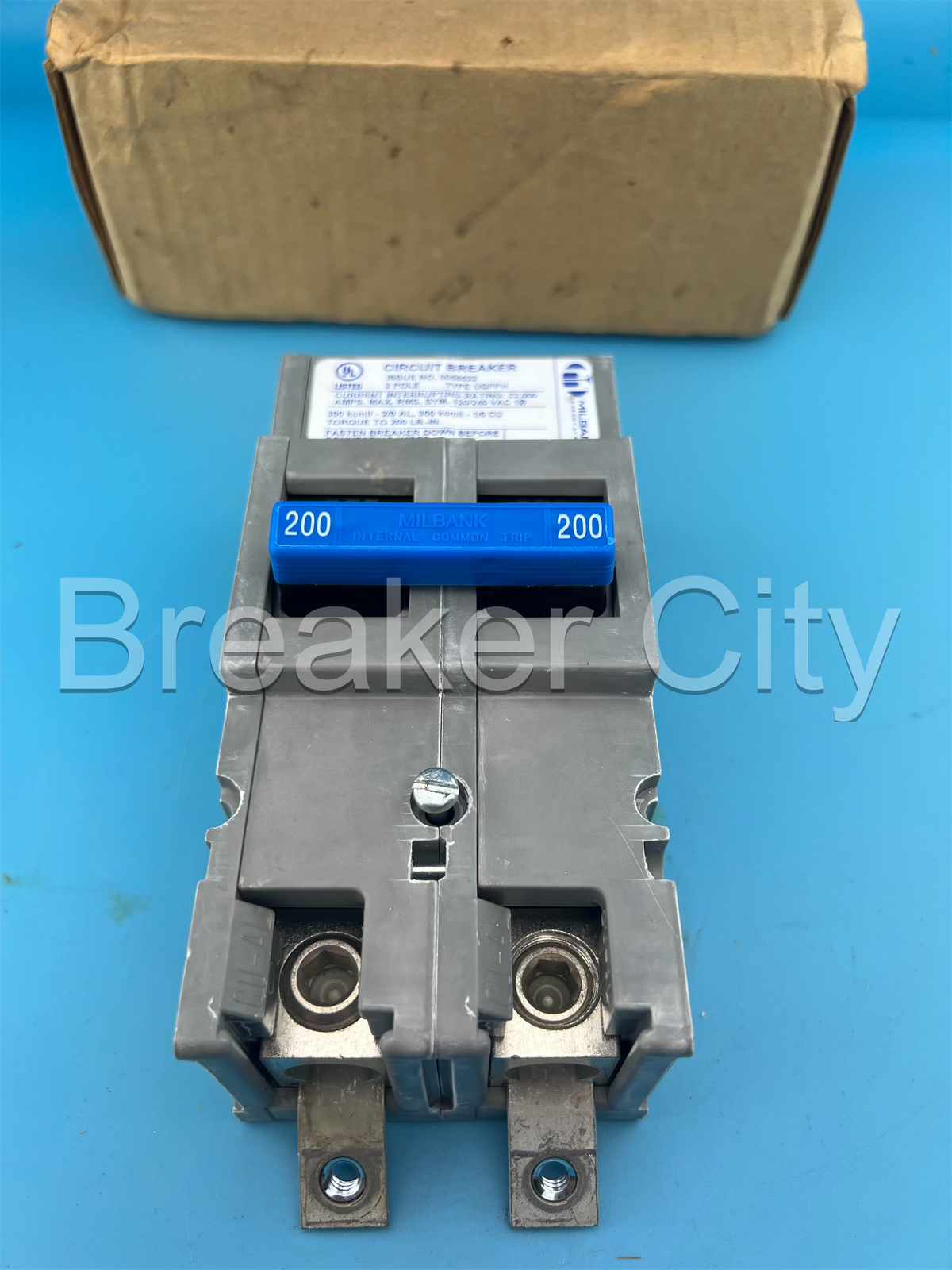 Milbank 200 Amp 2 Pole Type UQFPH Circuit Breaker 240VAC UQFPH200 Zinsco *NEW