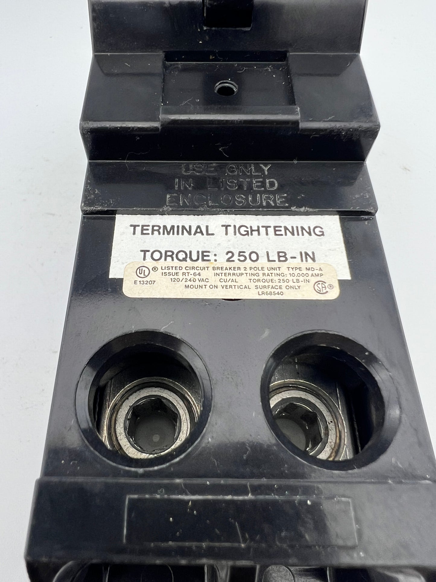 Murray Crouse-Hinds 200 Amp 2 Pole Type MD-A Circuit Breaker MD2200 240VAC 200A