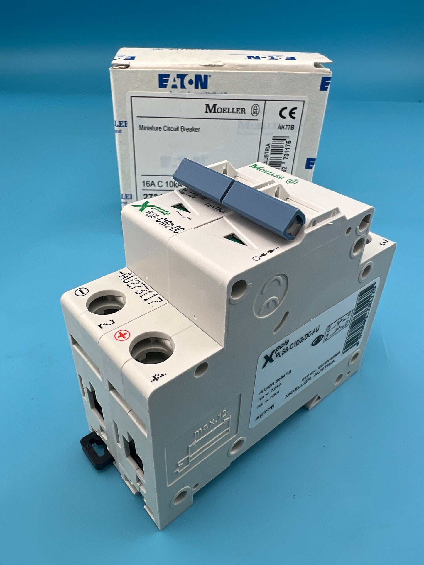 Eaton Moeller DC 2 Pole 16 Amp Breaker Solar Isolator PLS6-C16/2-DC-AU 10kA 220V