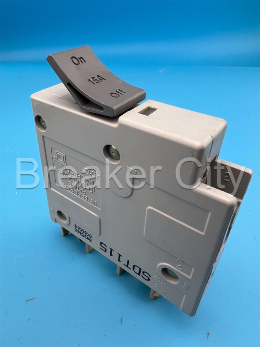 Square D SDT115 Trilliant 15 Amp 1 Pole Circuit Breaker Type SDT 120VAC 15A 1P