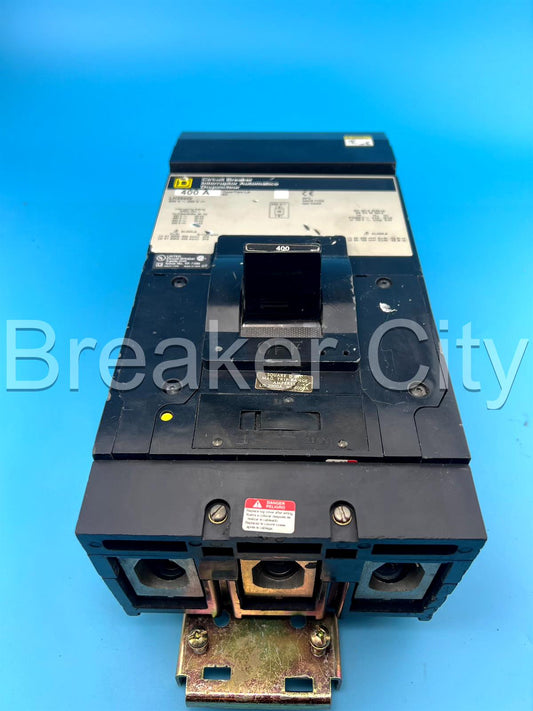 Square D LH36400 400 Amp 3 Pole Circuit Breaker 600VAC 400A 3P I-Line *CHIP READ