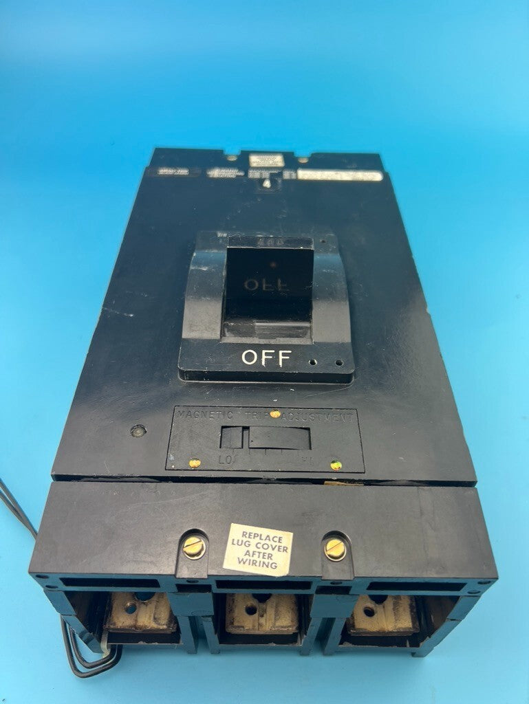 Square D LAP364001021 400 Amp 3 Pole Circuit Breaker LAL 600V 400A 3P (NO LUGS)