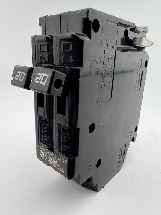 Challenger A220 20 Amp 2 Pole Type A Circuit Breaker 240V Crouse-Hinds C220 — NEW