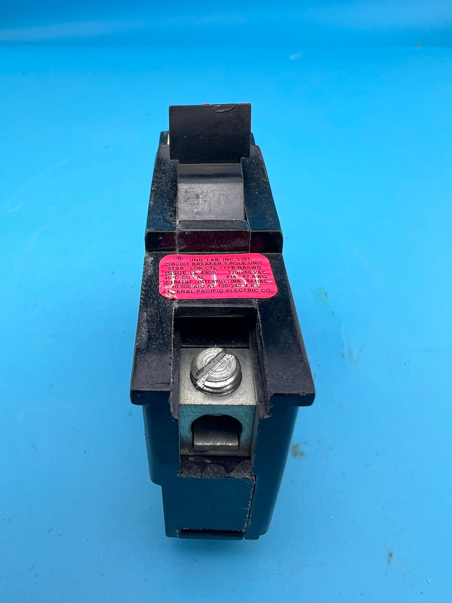 Federal Pacific 15 Amp 1 Pole Type NA Circuit Breaker FPE Thick 120VAC 15A NA115