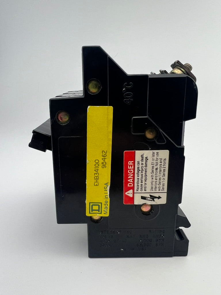 Square D EHB34100 Circuit Breaker 100 Amp 3 Pole 480Y/277VAC Type EHB-7 100A 3P