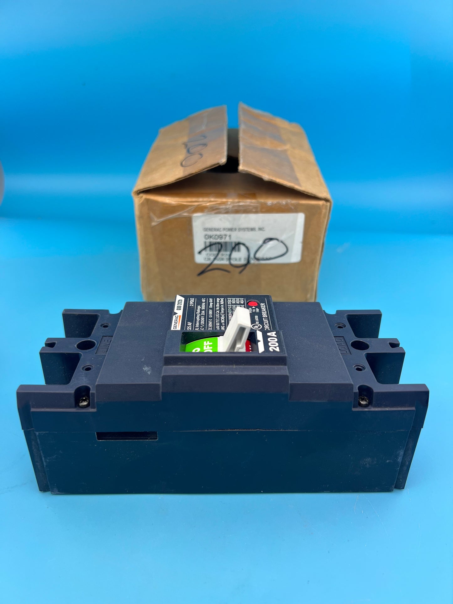 Generac GBU 202b 200 Amp 2 Pole Circuit Breaker 120/240V 225AF 2P 200A