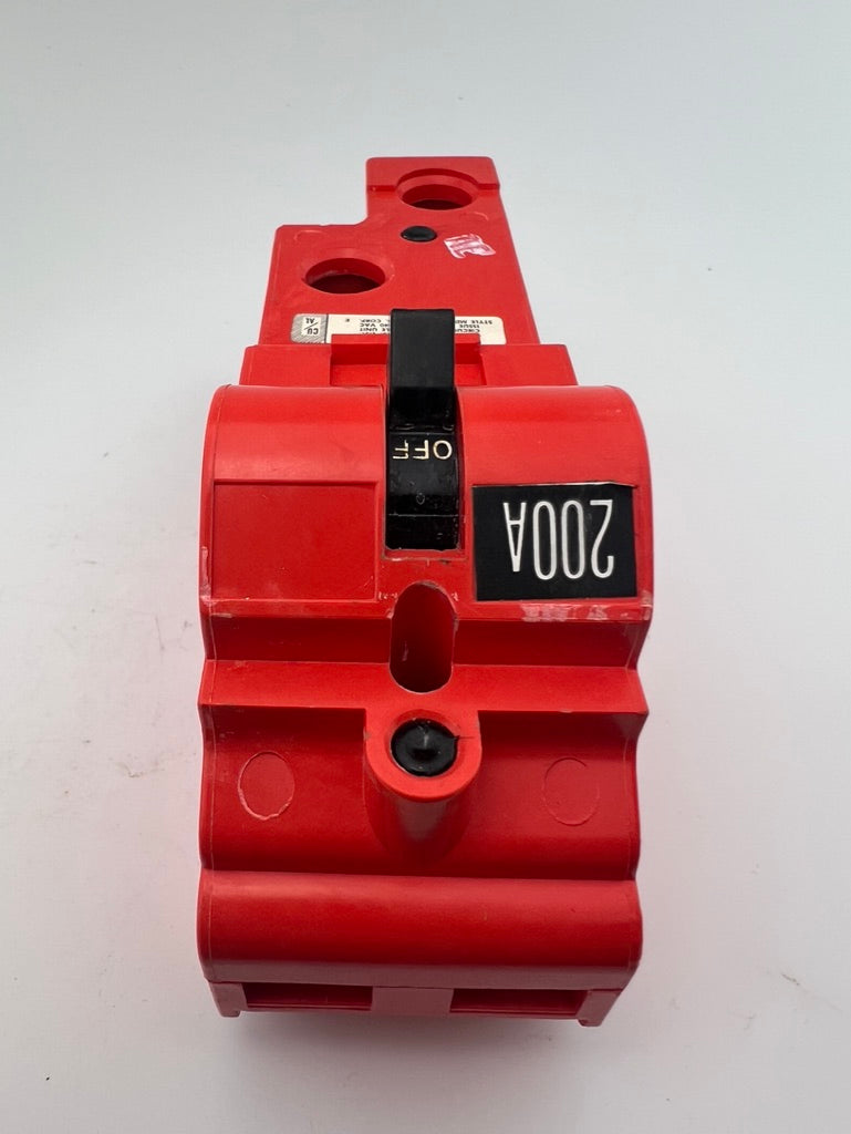 Murray Crouse-Hinds 200 Amp 2 Pole MD Circuit Breaker MD2200V 200A Face Down Lug
