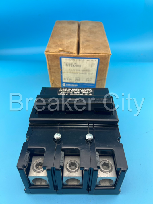 Challenger 200 Amp 3 Pole Type QFP24 Circuit Breaker GTE Sylvania 240V 200A *NEW