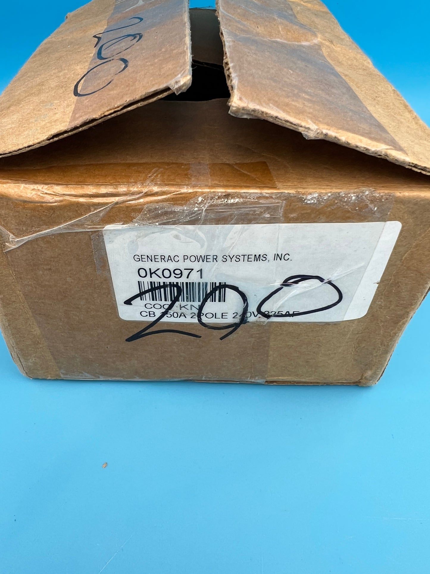 Generac GBU 202b 200 Amp 2 Pole Circuit Breaker 120/240V 225AF 2P 200A