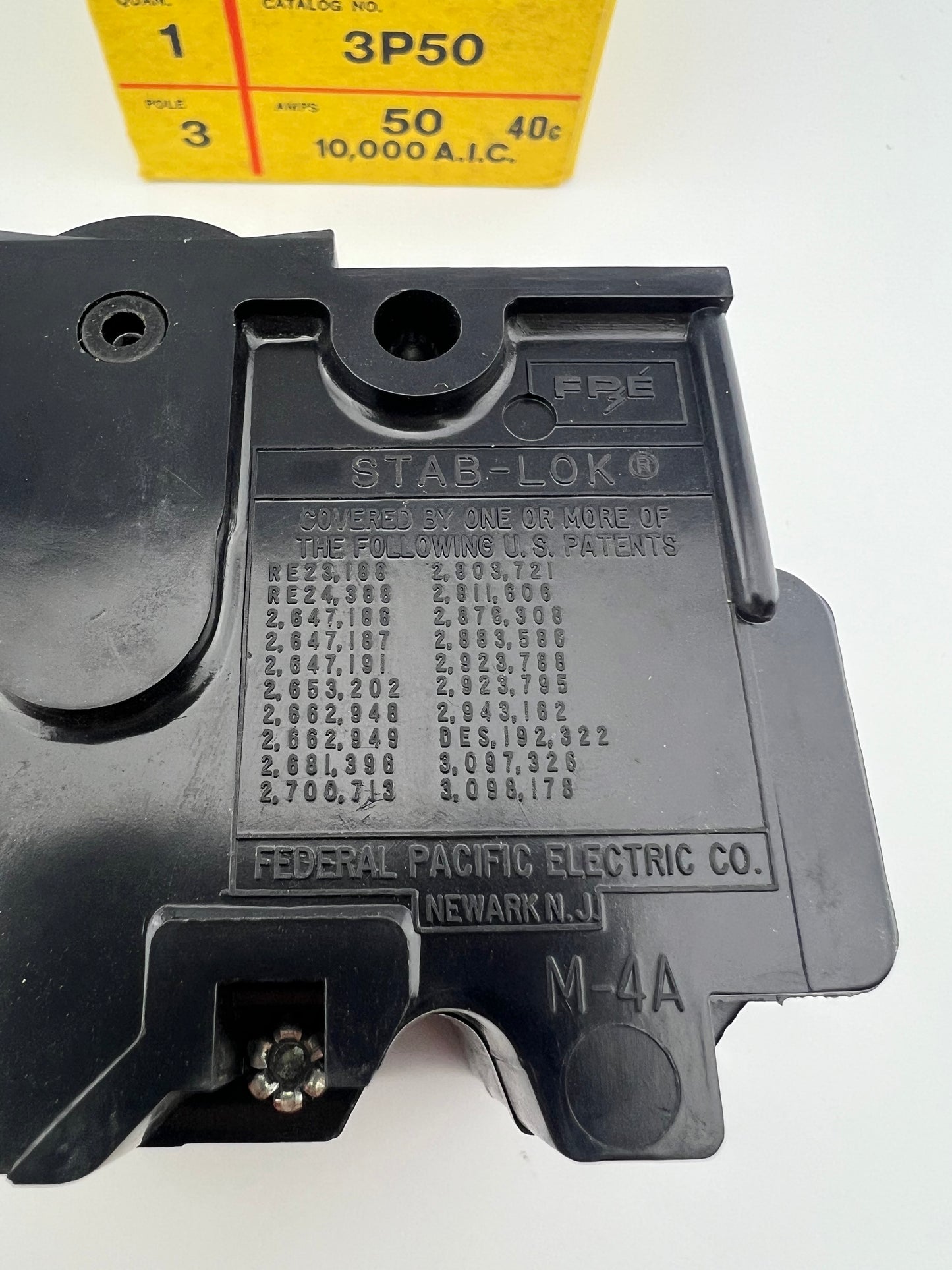 Federal Pacific NA350 50 Amp 3 Pole Circuit Breaker FPE 240V NA 3P 100A *NEW