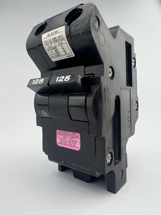Federal Pacific 125 Amp 2 Pole NB Circuit Breaker FPE NB125 240V 125A 2P *NEW