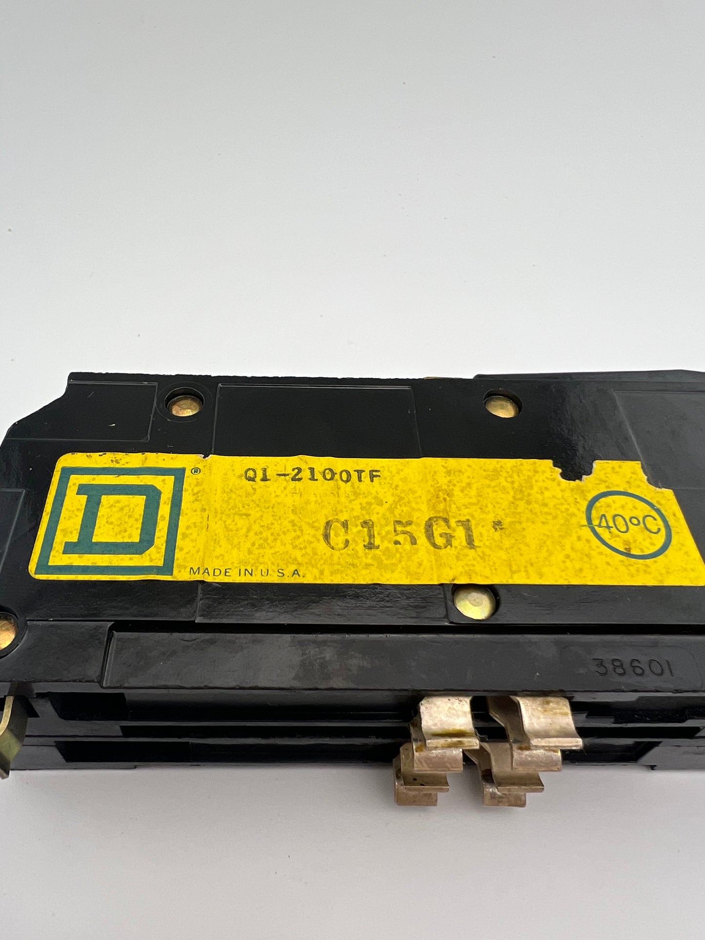 Square D Q12100TF 100 Amp 2 Pole Circuit Breaker Type Q1TF Top Feed 240VAC