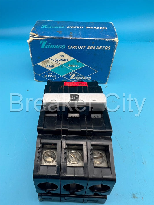 Zinsco 100 Amp 3 Pole Q2430 Circuit Breaker GTE Sylvania Q2430100 240V 100A *NEW